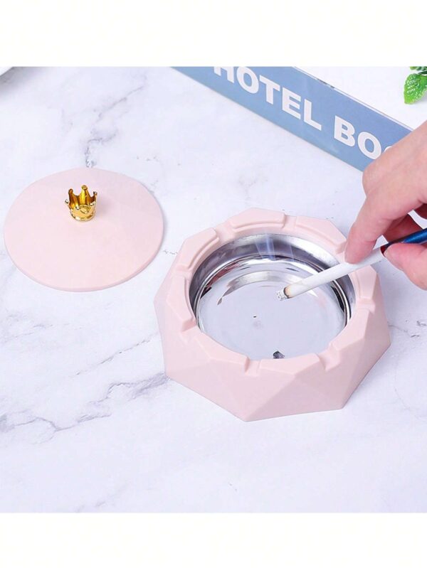 Cenicero con tapa rosa QUIERODECO