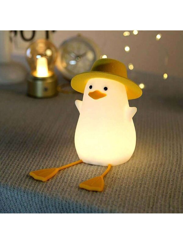 Lámpara de silicona con diseño de pato feliz QUIERODECO