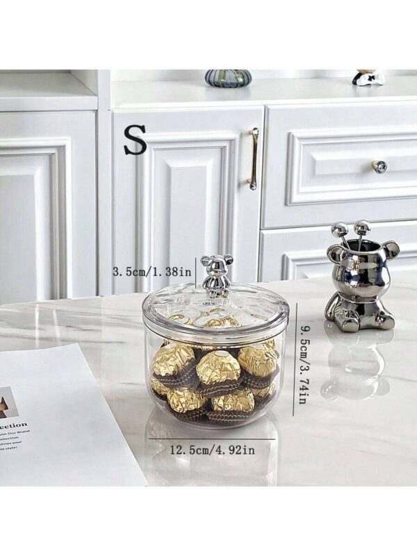 Frasco Transparente Sellado para Almacenamiento de Snacks QUIERODECO
