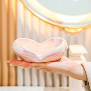 Jabonera de ceramica heart QUIERODECO