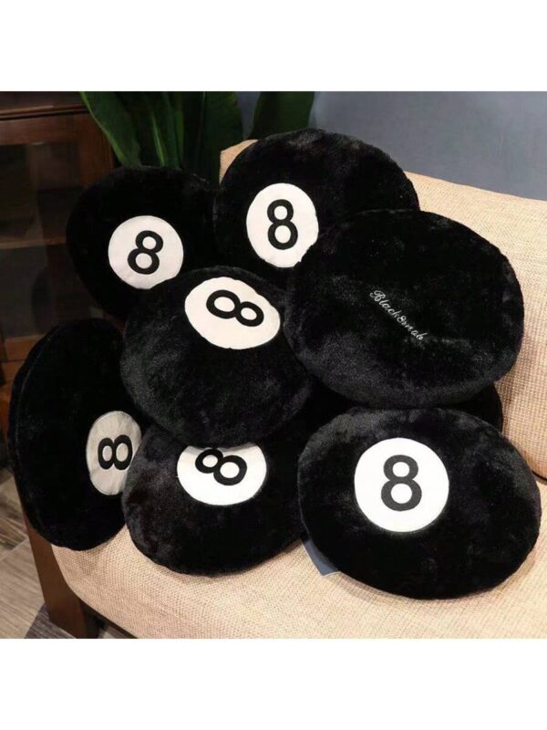 Almohada negra con forma de bola 8 QUIERODECO