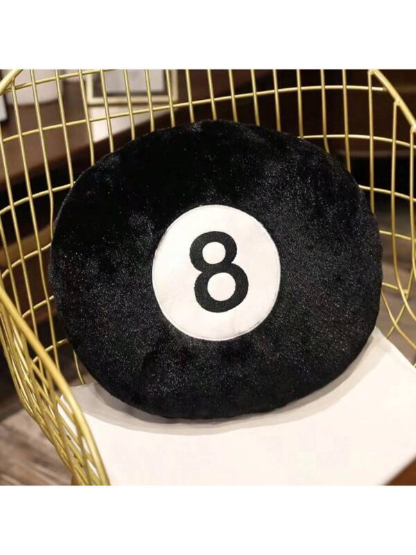 Almohada negra con forma de bola 8 QUIERODECO