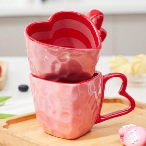Taza de cerámica en forma de corazón QUIERODECO
