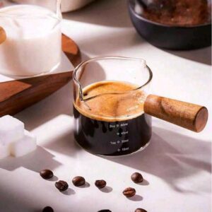 Taza medidora de café de vidrio QUIERODECO