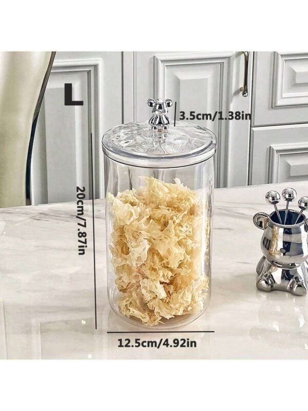 Frasco Transparente Sellado para Almacenamiento de Snacks QUIERODECO