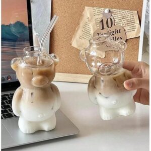 Taza de Vidrio Diseño de Oso QUIERODECO