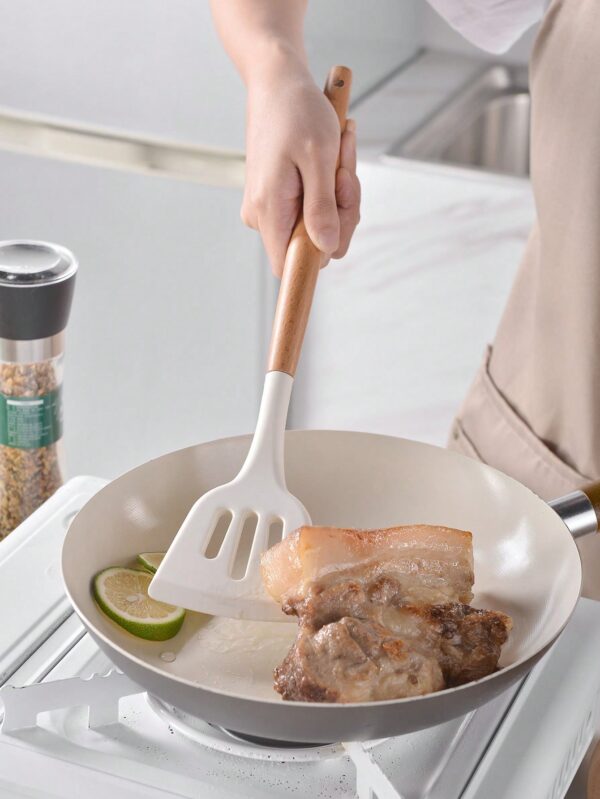 Juego de utensilios de cocina de silicona de 14 piezas con soporte QUIERODECO