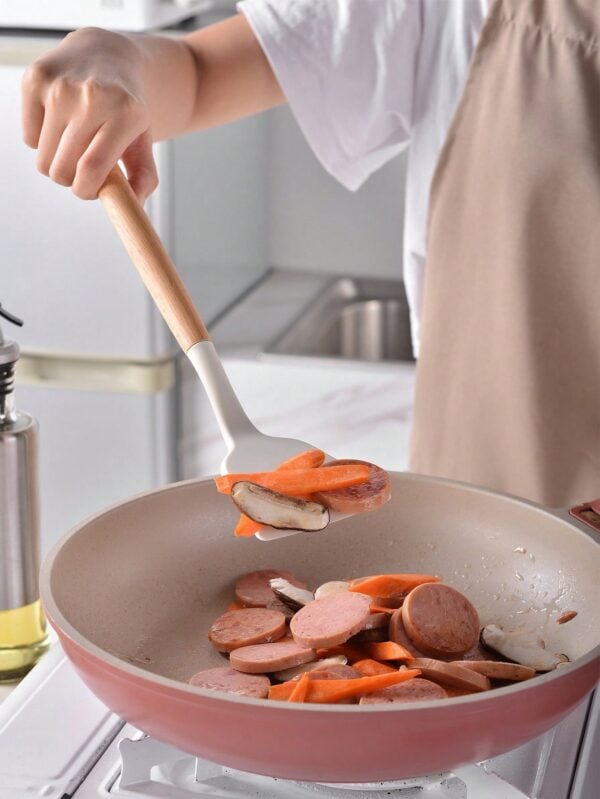Juego de utensilios de cocina de silicona de 14 piezas con soporte QUIERODECO