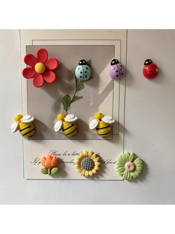 Set de 10 Imanes Para Nevera De Flora Y Fauna QUIERODECO