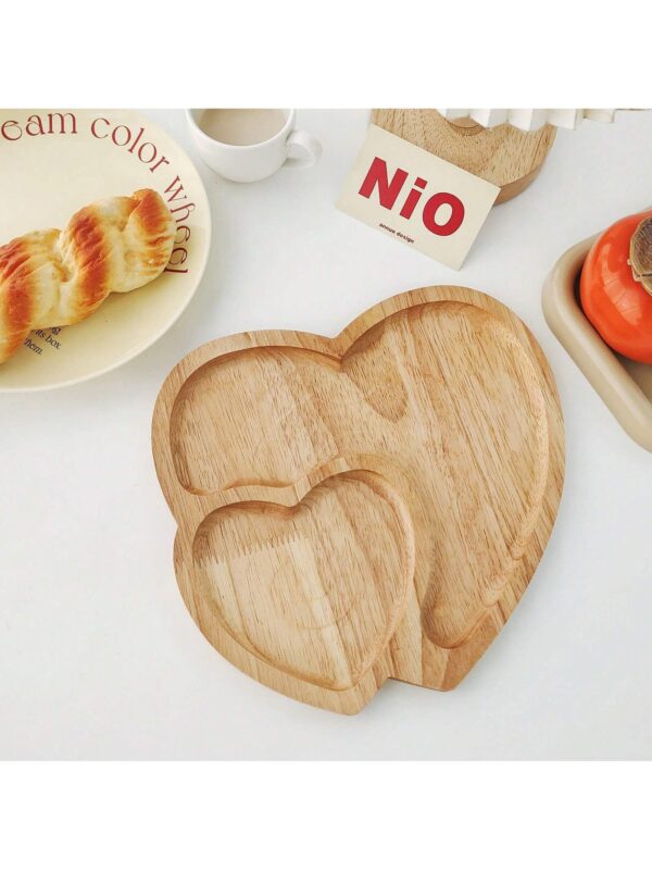 Bandeja  De Bambú En Forma De Corazón QUIERODECO