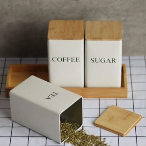 Tarro de almacenamiento para Te, Cafe y Azucar QUIERODECO