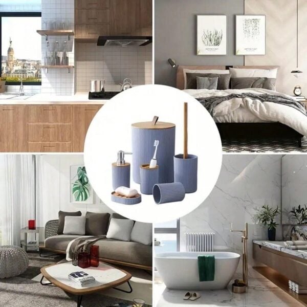 Se 6 piezas de accesorios de baño QUIERODECO