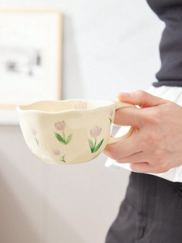 Taza de café flower QUIERODECO