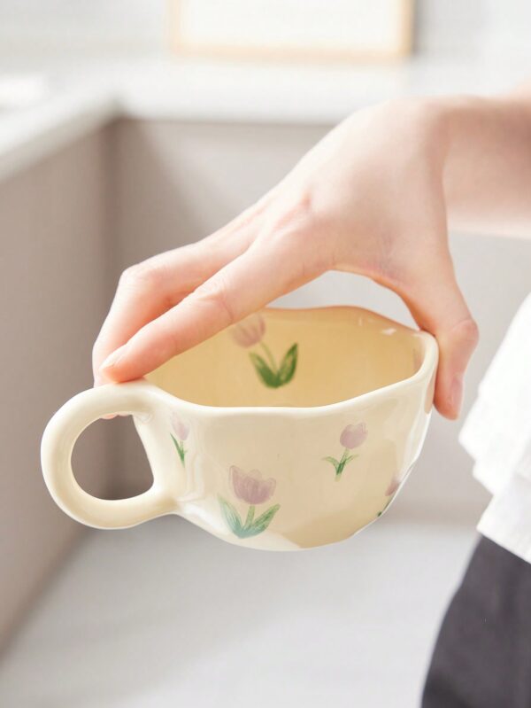 Taza de café flower QUIERODECO