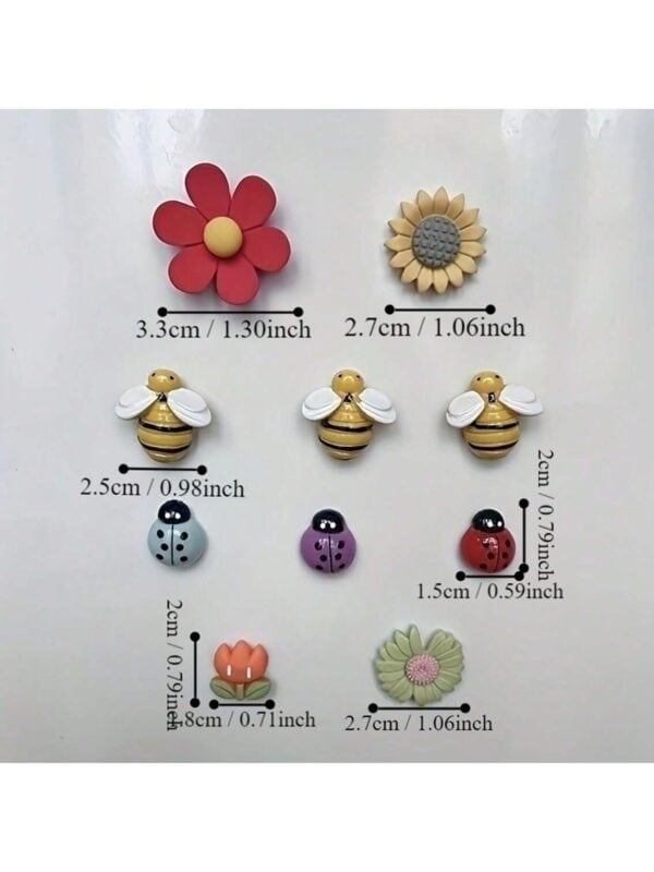Set de 10 Imanes Para Nevera De Flora Y Fauna QUIERODECO