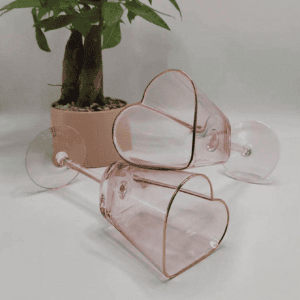 Copa en forma de corazón