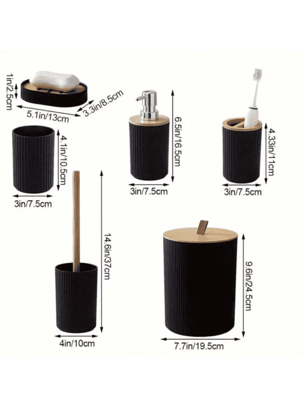 Se 6 piezas de accesorios de baño QUIERODECO